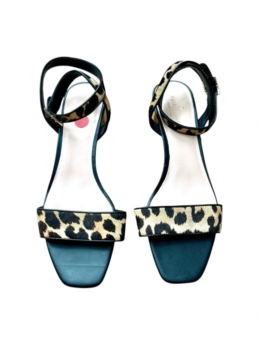 Kate Spade Leopard Print Block Heel Sandals – Size 10